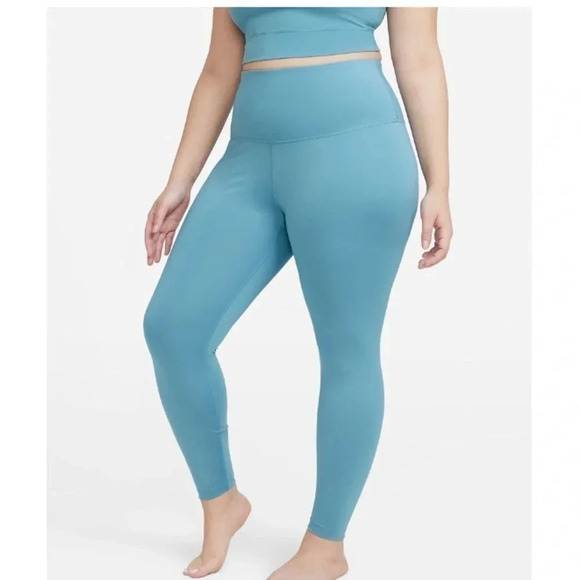 Nike Yoga Leggings High-Waisted 7/8 Training Pants - Picture 1 of 11